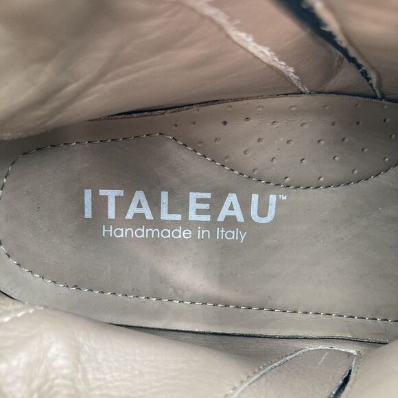 ITALEAU Waterproof Foliana Booties Gray Suede Ankle Boots Womens EUR 37 6.5 - Picture 10 of 11